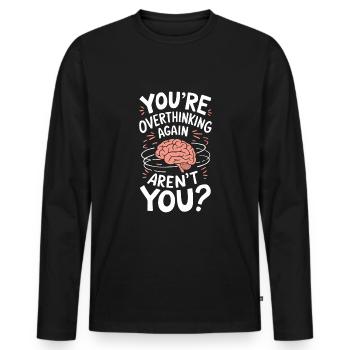 Understanding Psychology Mind and Behavior - Männer Premium Bio Langarmshirt - Schwarz - Vorne - Nico (187cm)