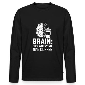 Understanding Psychology Mind and Behavior - Männer Premium Bio Langarmshirt - Schwarz - Vorne - Nico (187cm)