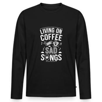 Emo Vibes and Emotional Punk Aesthetic for the - Men's Premium Organic Long Sleeve Shirt - black - Front - Nico (187cm)