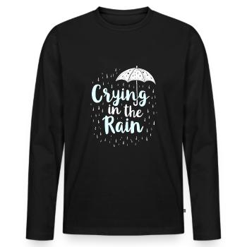 Emo Vibes and Emotional Punk Aesthetic for the - Men's Premium Organic Long Sleeve Shirt - black - Front - Nico (187cm)