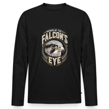 Explore the Art of Falconry with Magnificent Birds - Männer Premium Bio Langarmshirt - Schwarz - Vorne - Nico (187cm)