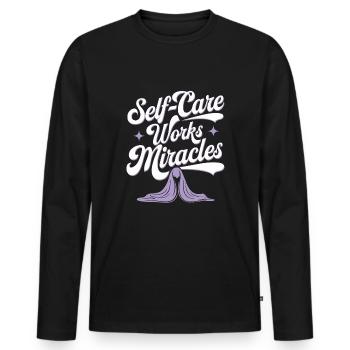Emotional Healing Journey Towards Mindfulness and - Männer Premium Bio Langarmshirt - Schwarz - Vorne - Nico (187cm)