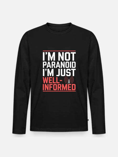 Global Conspiracy - Men's Premium Organic Long Sleeve Shirt - black