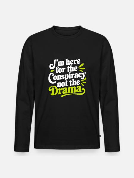 Global Conspiracy - Men's Premium Organic Long Sleeve Shirt - black