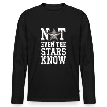 Astrology Skeptic: Critical Thinking - Men's Premium Organic Long Sleeve Shirt - black - Front - Nico (187cm)