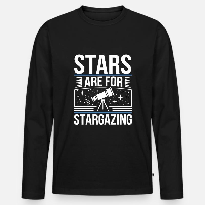 Astrologie-skeptiker: Kritisches Denken - Männer Premium Bio Langarmshirt - Schwarz