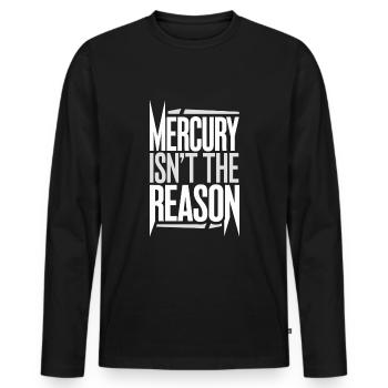 Astrology Skeptic: Critical Thinking - Men's Premium Organic Long Sleeve Shirt - black - Front - Nico (187cm)