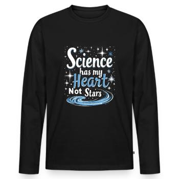 Astrology Skeptic: Critical Thinking - Men's Premium Organic Long Sleeve Shirt - black - Front - Nico (187cm)