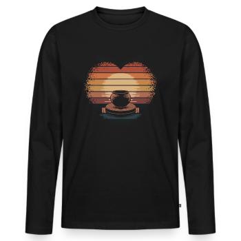Töpfer Töpfern - Männer Premium Bio Langarmshirt - Schwarz - Vorne - Nico (187cm)