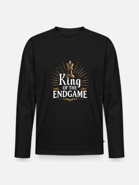 Mouvement de renaissance des échecs Chess Lover Strategic - T-shirt manches longues Premium bio Homme - noir