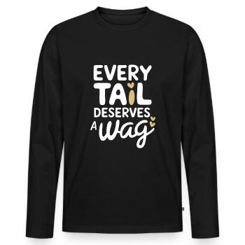 Freiwillige Tierrettung Animal Shelter Heroes - Men's Premium Organic Long Sleeve Shirt - black - Front - Nico (187cm)