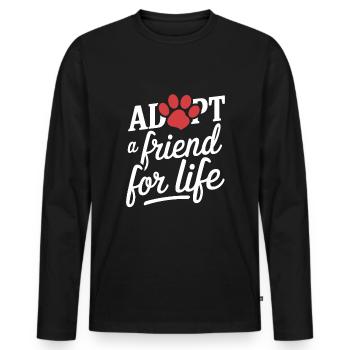 Freiwillige Tierrettung Animal Shelter Heroes - Men's Premium Organic Long Sleeve Shirt - black - Front - Nico (187cm)