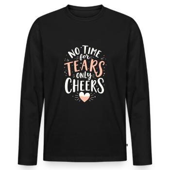 Séparation, autonomisation, amour de soi, nouveaux départs - T-shirt manches longues Premium bio Homme - noir - Devant - Nico (187cm)