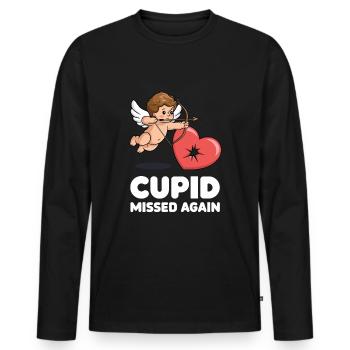 Dating Disaster Comedy Funny Fails - Men's Premium Organic Long Sleeve Shirt - black - Front - Nico (187cm)