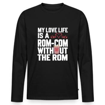Dating Disaster Comedy Funny Fails - Men's Premium Organic Long Sleeve Shirt - black - Front - Nico (187cm)