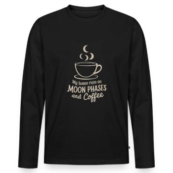 Witchy Home Decorators Mystical Interiors - Men's Premium Organic Long Sleeve Shirt - black - Front - Nico (187cm)