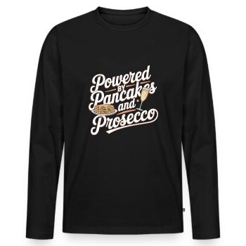 Brunch Kultur Bodenlos Mimosen Liebhaber - Männer Premium Bio Langarmshirt - Schwarz - Vorne - Nico (187cm)