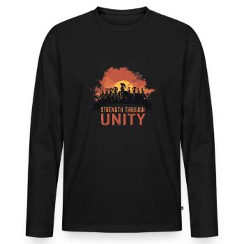 History buffs Ancient Rome enthusiasts - Men's Premium Organic Long Sleeve Shirt - black - Front - Nico (187cm)