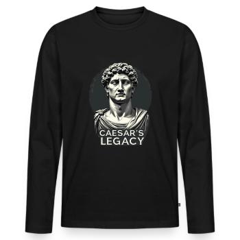History buffs Ancient Rome enthusiasts - Men's Premium Organic Long Sleeve Shirt - black - Front - Nico (187cm)