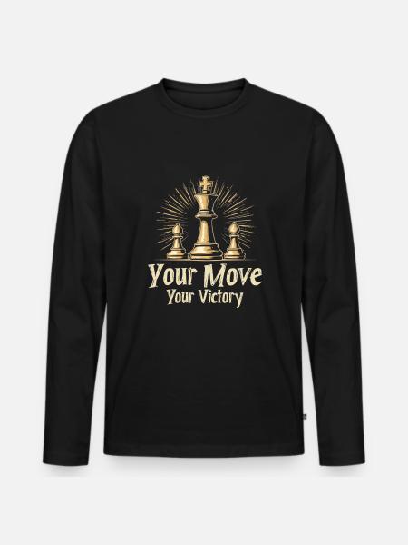 Chess Tacticians Strategy Masters Tactical - Men's Premium Organic Long Sleeve Shirt - black