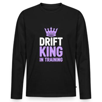 Car drift racing, racing car motorsport drift - Men's Premium Organic Long Sleeve Shirt - black - Front - Nico (187cm)