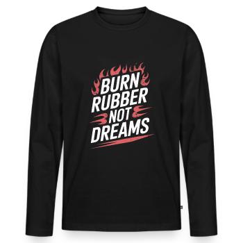 Car drift racing, racing car motorsport drift - Men's Premium Organic Long Sleeve Shirt - black - Front - Nico (187cm)
