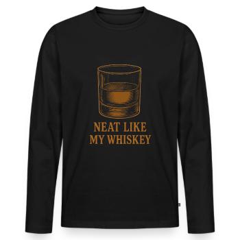 Whisky -liebhaber Verkostungsclub Bourbon Scotch - Männer Premium Bio Langarmshirt - Schwarz - Vorne - Nico (187cm)