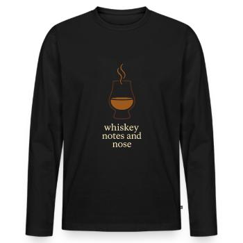 Whisky -liebhaber Verkostungsclub Bourbon Scotch - Männer Premium Bio Langarmshirt - Schwarz - Vorne - Nico (187cm)