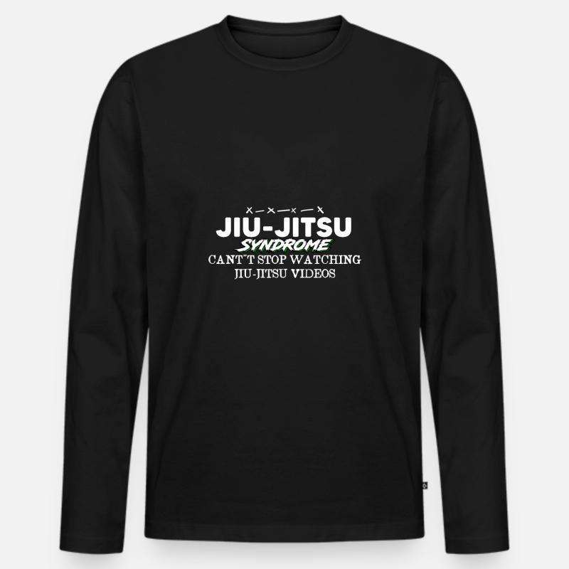 Ju-Jitsu - Männer Premium Bio Langarmshirt - Schwarz