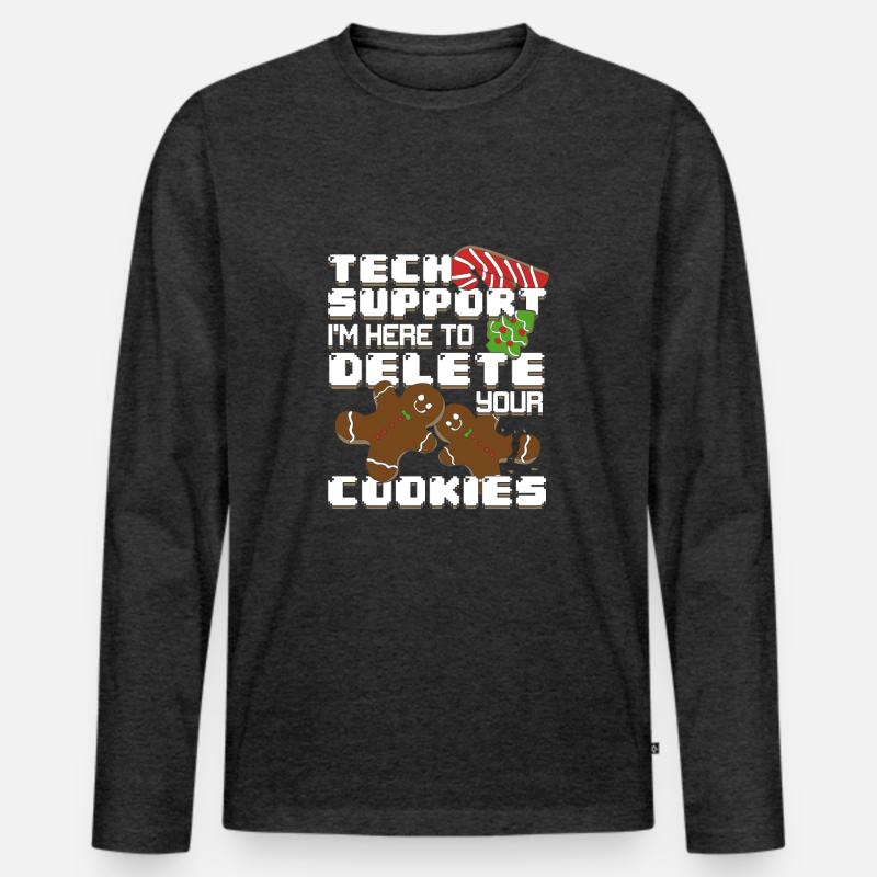 Computer PC IT-Support Mitarbeiter Geschenk Männer Premium Bio Langarmshirt