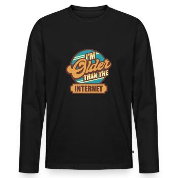 Lustiges Softwareingenieur Programmierer Geschenk - Männer Premium Bio Langarmshirt - Schwarz - Vorne - Nico (187cm)