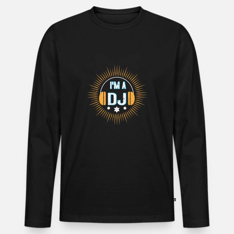 DJ - I'm a DJ - Männer Premium Bio Langarmshirt - Schwarz