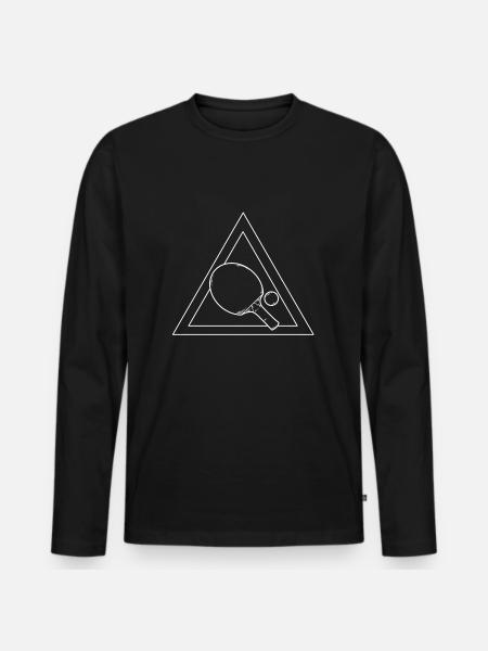 table tennis - Men's Premium Organic Long Sleeve Shirt - black