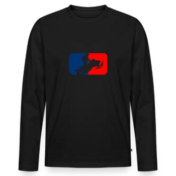 Snowmobil - snowmobile - snowmobile - Men's Premium Organic Long Sleeve Shirt - black - Front - Nico (187cm)