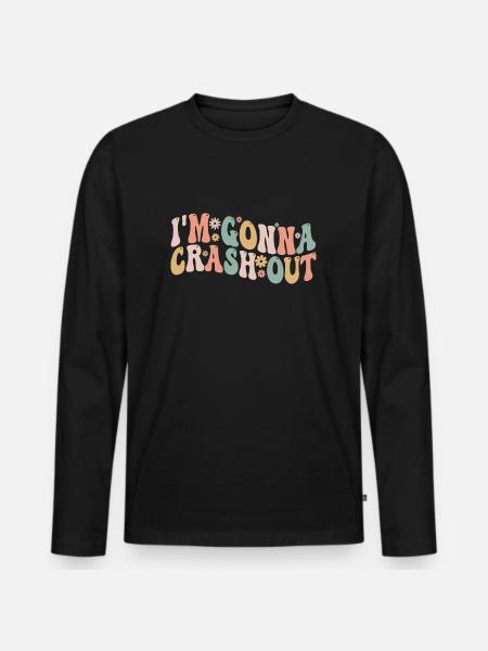 Ich werde ausbrechen - Männer Premium Bio Langarmshirt - Schwarz