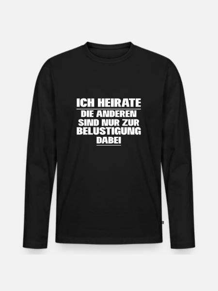 Bachelor party - Men's Premium Organic Long Sleeve Shirt - black