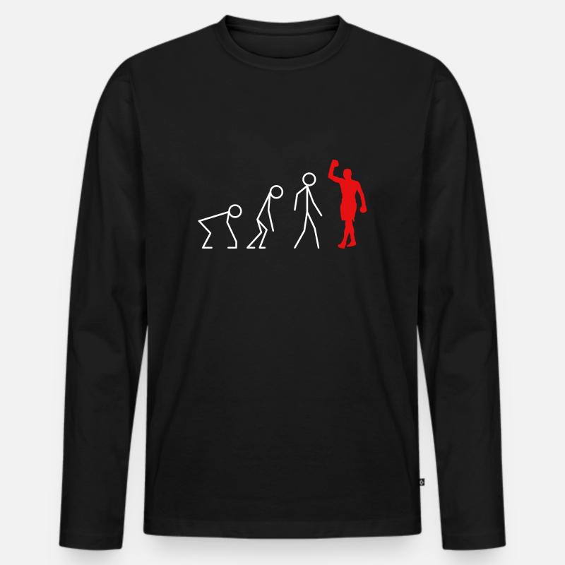 I can't I boxed - evolution boxer Geschenk - Männer Premium Bio Langarmshirt - Schwarz