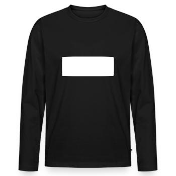 forme rectangle forme carrée - T-shirt manches longues Premium bio Homme - noir - Devant - Nico (187cm)