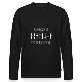 Mixer Gift Egalizer Gift Mixer DJ - T-shirt manches longues Premium bio Homme - noir - Devant - Nico (187cm)