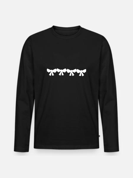 line grinding fly four - Men's Premium Organic Long Sleeve Shirt - black
