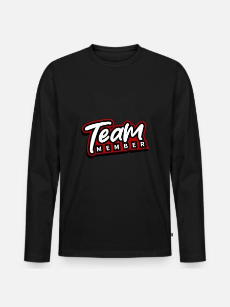 Team Member - Men's Premium Organic Long Sleeve Shirt - black
