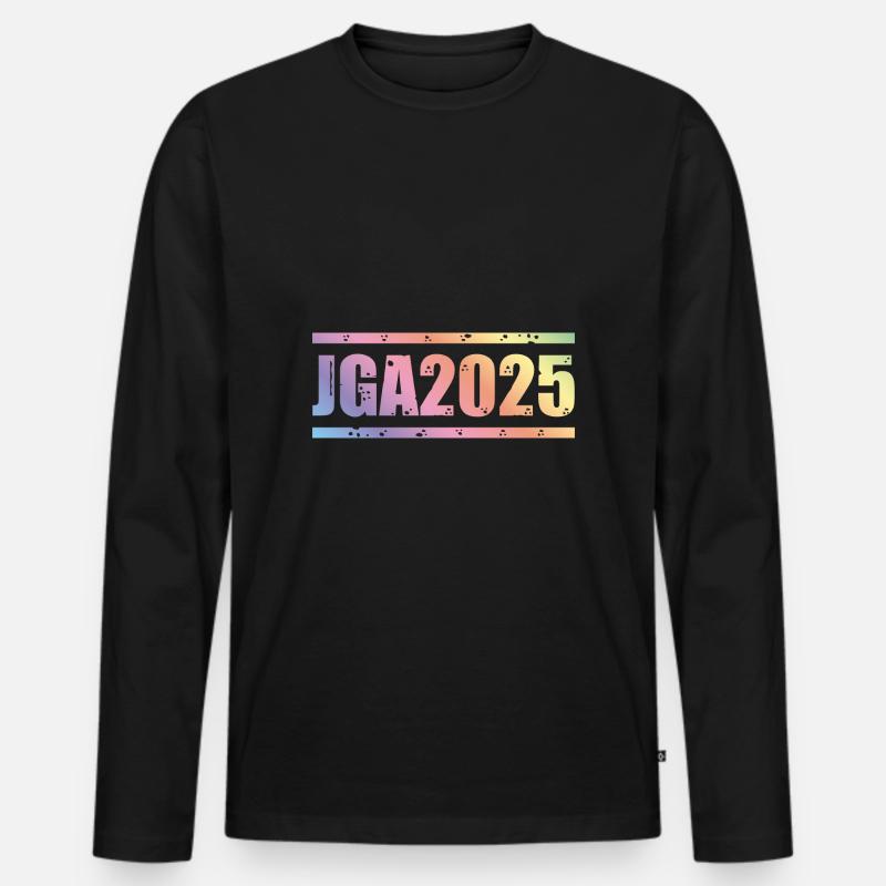 Jga 2025 Junggesellenabschied - Männer Premium Bio Langarmshirt - Schwarz