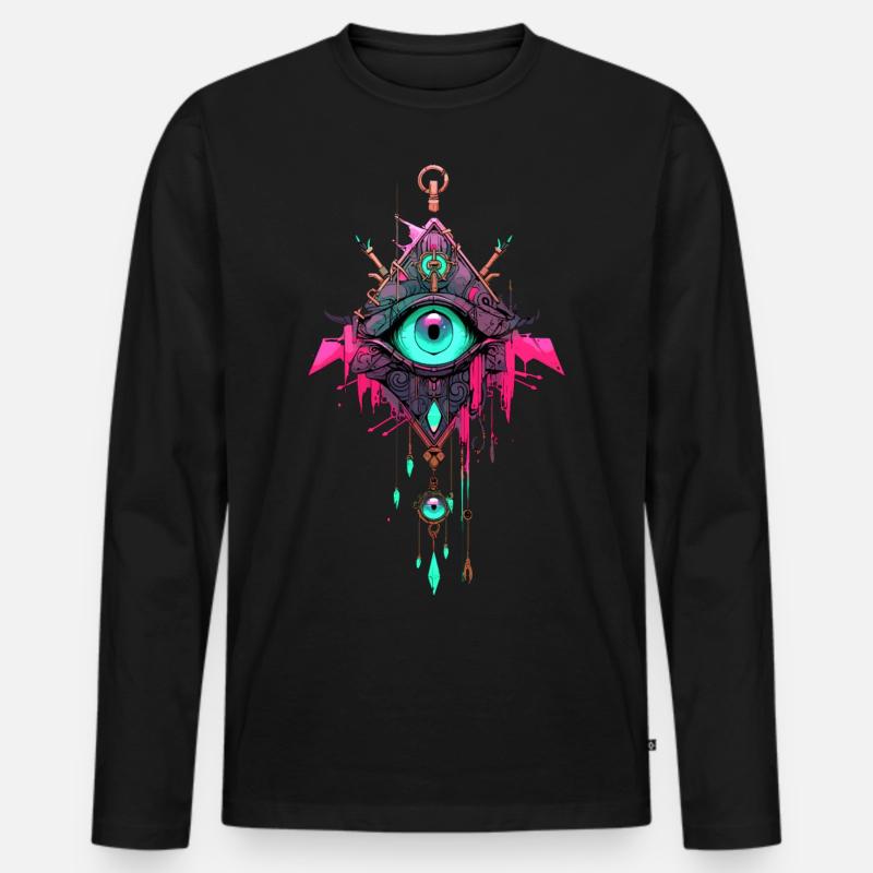 Traumfänger #3 - Männer Premium Bio Langarmshirt - Schwarz