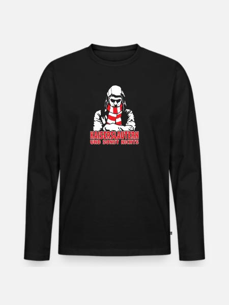 Kaiserslautern und sonst nichts - Männer Premium Bio Langarmshirt - Schwarz