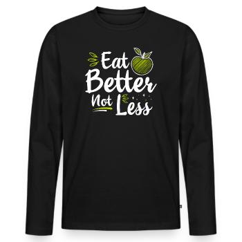 Nutritionist Nutritionist Dietician - Men's Premium Organic Long Sleeve Shirt - black - Front - Nico (187cm)