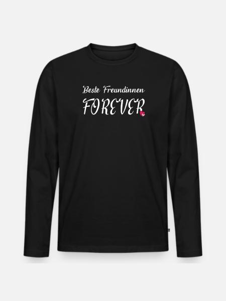 Geschenkidee Freundin schwester - Männer Premium Bio Langarmshirt - Schwarz