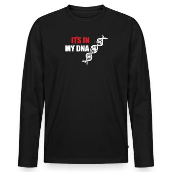 Camper Geschenkidee Camping - Männer Premium Bio Langarmshirt - Schwarz - Vorne - Nico (187cm)