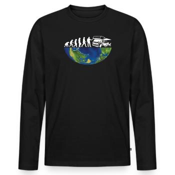 Camper Gift Idea Camping - T-shirt manches longues Premium bio Homme - noir - Devant - Nico (187cm)