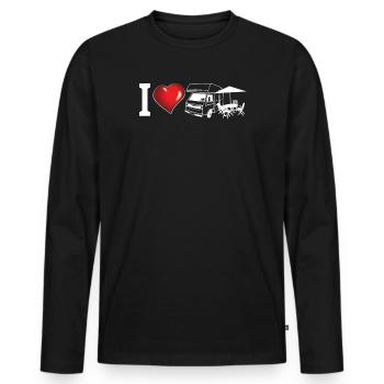 Camper Gift Idea Camping - T-shirt manches longues Premium bio Homme - noir - Devant - Nico (187cm)