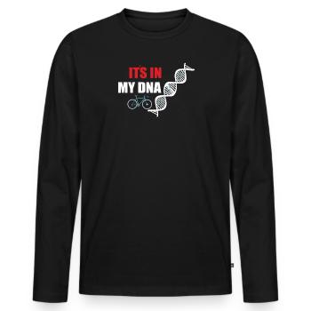 Accessoires de vélo Motif cycliste - T-shirt manches longues Premium bio Homme - noir - Devant - Nico (187cm)